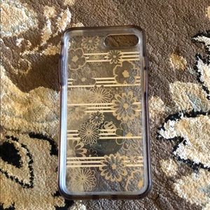 iPhone 7 Plus Clear With Flowers Otterbox